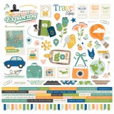 Happy Travels - Element Sticker von Simple Stories Happy Travels - Element Sticker von Simple Stories